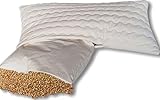 Natur-shop24 Bio Hirsekissen 40x80 Komfort Hirsepsreu Hirseschalen Kissen Komfort 40 * 80...