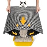 Conlun Katzenklo Matte, 58x42cm Waben Doppelschicht Katzenstreu Matte, Urin- &...