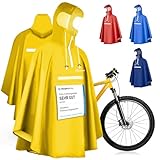 Premium Regenponcho Fahrrad wasserdicht SEHR GUT GETESTET - Regencape Fahrrad mit...