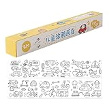 Zeichenpapierrolle für Kinder, Rolle klebriges Zeichenpapier | für Kinder klebriges...