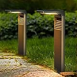 Boadw LED Solarlampen für Außen Solarleuchten mit 2 Modi Hell, Warmweiß Solar...