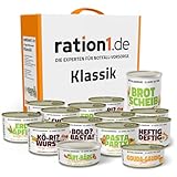 ration1 Notration Fertigessen, Emergency Food 10 Jahre haltbar, Nudeln,...