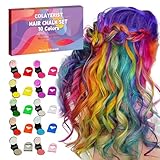 COLAYERIST Haarkreide für Mädchen Kinder, 10 Stück Farbiges Haarspray Auswaschbar,...