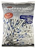 Pride Professional Tee System, Golf Pro Length Plus 3 1/4', 135 Count,White/Blue