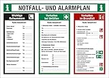Notfall- und Alarmplan, Verhalten bei Unfällen und Verhalten im Brandfall, 700...