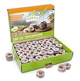 FLORTUS – Kokos Quelltöpfe aus Anzuchterde mit Nährstoffen – 105 Stk....