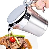 750ml Thermo-Sauciere mit Klappdeckel, 304 Edelstahl Doppelt Isoliert...
