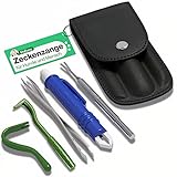 MYDAISY Zeckenzange 5er Set mit Etui -Zeckenschutz für Menschen Haustiere &...