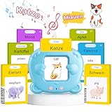 AHJ Lernspielzeug für Kinder (Standard Deutsch), Sprechende Flash Karten mit 112 Blätter...