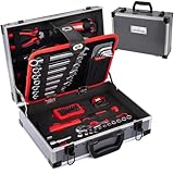 LEHMANN Werkzeugkoffer Gefüllt - 88-teiliges Werkzeug Set - robuste Aluminium Werkzeugbox...