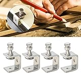 4 Stück C-Zwingen Set C-Klemme mit breiten Backenöffnungen Heavy Duty C-Clamp...