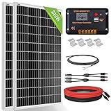 ECO-WORTHY 240 Watt Solarpanel kit Off-Grid System: 2 Stück 120W...