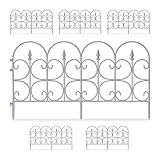 Relaxdays Beetzaun, 6er Set, HxB: je 38 x 68,5 cm, Zierzaun Garten, zum Stecken,...