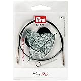 Prym 223980 Seil & Zubehör für Rundstricknadeln NATURAL 40 cm Rundstricknadel,...