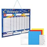 Navaris abwischbare Belohnungstafel magnetisch 40x32cm - Kinder Aufgaben Tafel -...