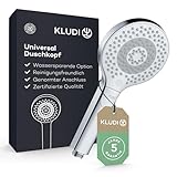 KLUDI-X3 Universal Duschkopf wassersparend als Option, Duschbrause mit 3...