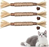 Redreo Katzenminze Sticks, 3 Stück Katzen Kauhölzer Sticks für Katzen...