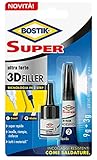 BOSTIK D7000772 Sofortklebstoff, transparent, 9g + 3g