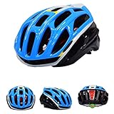 Mountainbike-Helm, ultraleicht, MTB-Fahrrad-LED-Rücklicht, Helm zum Reiten,...