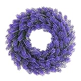 Weinsamkeit Lavendel-Kränze für Haustür, 34cm, Lavendel Dekorative Kränze Deko,...