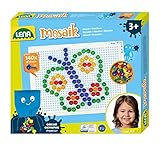 Lena 35621 - Mosaik Steckspiel Set, Steckmosaik mit 140 Stecker Ø 10 mm für...