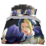 Gooyeh Bettbezug Set anime, 3 Stück, Krone Lanze und Mash Burnedead, Anime Bettwäsche...