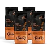 Bristot, Gemahlener Kaffee 100% ARABICA – Insgesamt 1 kg – Kaffeepulver für Moka,...