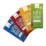Xucker Schokolade mit Xylit Klassik Mix - No Added Sugar I 4er Set I Pure Vegane I...
