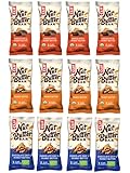 CLIF Nut Butter Bar Bio Energie Riegel 12 x 50 Gramm Probierpaket 4 x Peanut...