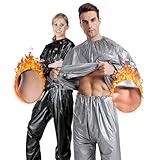 Fitness-Saunaanzug, Einteiler für Sauna, Fitnessstudio, Anzug zum Schwitzen...