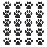 Badewannenaufkleber – 20-teiliges Set Mit Rutschfesten Aufklebern In Hundepfotenform,...