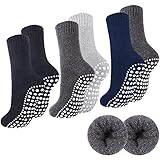 Belloxis 6 Paare Sockenwolle Herren Socken 43-46 Sockenschuhe Stoppersocken Herren...