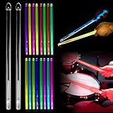 LED Leuchten Trommelstock 5A Drumsticks, Wiederaufladbare Cool Beleuchtete...