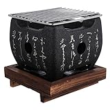 Toyvian Japanisches Barbecue -Rack Grill Hibach Holzkohle Aluminium Werkzeug Zange drinnen...