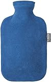 Fashy 6530 54 2007 Wärmflasche 2 L mit blauem Vliesbezug