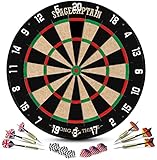 Stagecaptain DBS-1715C Bullseye Champion Dartscheibe mit Pfeilen - Profi...