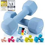 Body & Mind® Hanteln 2er Set Gymnastikhanteln Neopren Dumbbells Kurzhanteln;...