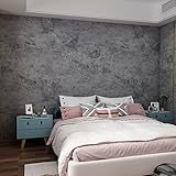60CM×9M 3D Grau Blaubeton Tapeten Effekt Abziehen und Aufkleben Graue Tapete...