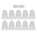 HappyFit 10 Packs Schwarz Garden Hähnchendraht Cloche verdickte Baupflanze Beschützer...