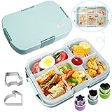 Brotdose Kinder mit Fächern,Kindergarten Lunchbox Auslaufsicher Bento Box mit 6...