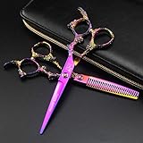 Haarschneidemaschine, 2 X Premium Professionelle Effilierschere Salon bis 6 Zoll,...