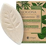 LOGONA Naturkosmetik Festes Haarshampoo für natürlich gesundes Haar, Shampoo...