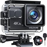 WOLFANG GA100 Action Cam 4K 20MP Unterwasserkamera WiFi 40M wasserdichte EIS...