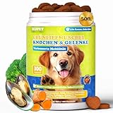 IEDPET Gelenktabletten Hund mit Grünlippmuschel - 500g Leckerli mit MSM & Glucosamin,...