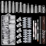 ANGNYA Dual Nail Forms Set 12 Stile 12 Größen Nagelverlängerung Verlängerung...