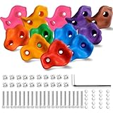 Hyran Klettersteine Kinder Outdoor, 12 Stücke Boulder Griffe, Klettergriffe...