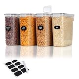 Lifewit 4 Stücke Vorratsdosen Set für Müsli mit Klappdeckel, 4L luftdichte Aufbewahrung...