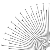 TOAOB 200 Stück 50mm Nietstifte Kettelstifte Prismenstifte Silberton Messing für DIY...