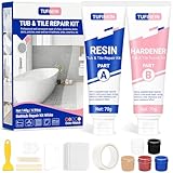 Badewannen Reparaturset Weiß 140g (Farbübereinstimmung), TUFINEIN Emaille...