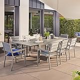 Home Deluxe - Gartentisch ausziehbar - CASA - ca. 160 (240) x 100 x 74 cm - inkl. 6...